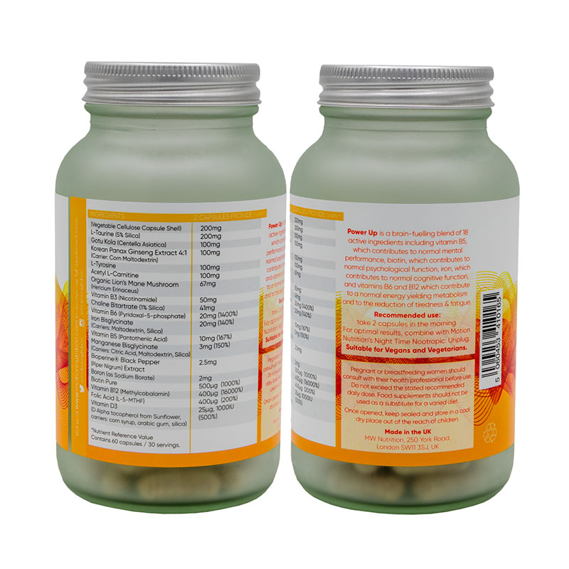 Power Up (60 capsule), Motion Nutrition MOON0001